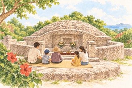 清明祭の絵