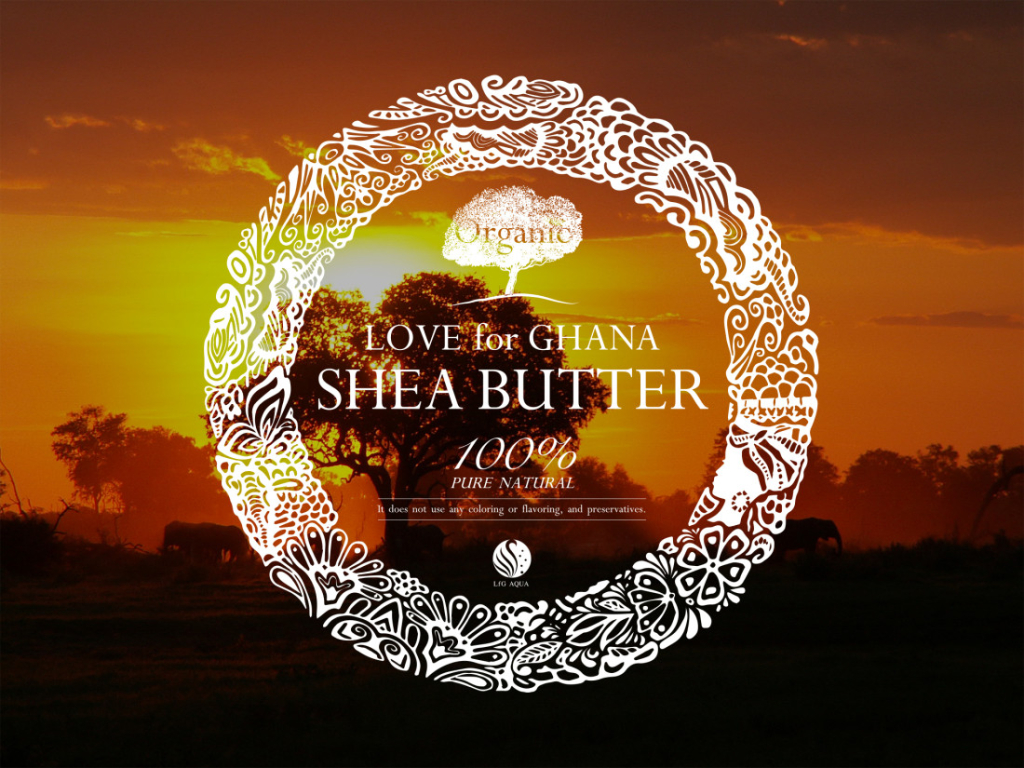 LOVE for GHANA SHEA BUTTER ネクストプランニング沖縄 / LOVE for GHANA SHEA BUTTERの公式 ... ネクストプランニング沖縄 ラベルデザイン