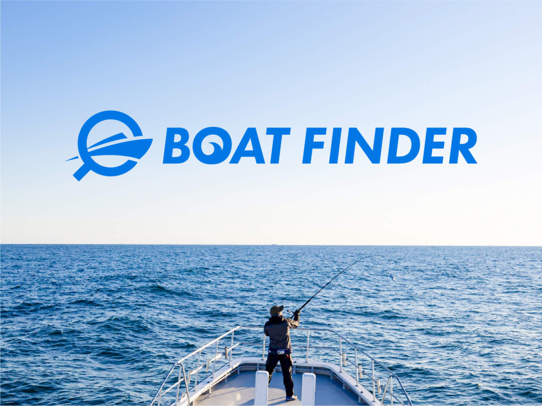 釣り船探しの「BOAT FINDER」ロゴデザイン
