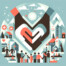 地震被災者への支援と団結を象徴する温かみのあるイメージ